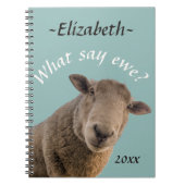 Schaap Wat zeggen we? Gepersonaliseerd Notitieboek (Voorkant)