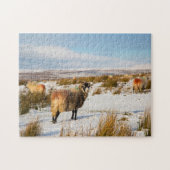 Schaap Winter Scene Legpuzzel (Horizontaal)