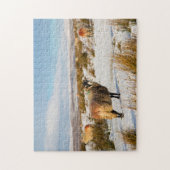Schaap Winter Scene Legpuzzel (Verticaal)