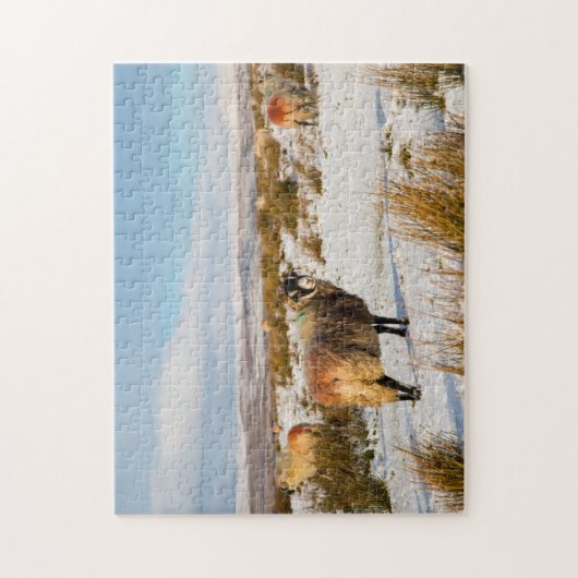 Schaap Winter Scene Legpuzzel (Verticaal)