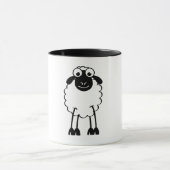 Schaap, witte of zwarte schapen. Dromen of slapen Mok (Midden)