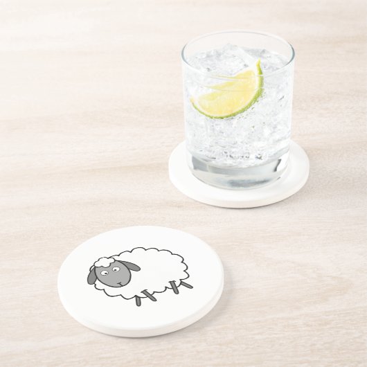 Schaap Zandsteen Onderzetter (Zijkant)