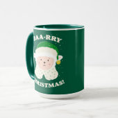 Schaap zegt Baa-rry Kerstmis! Mok (Voorkant links)