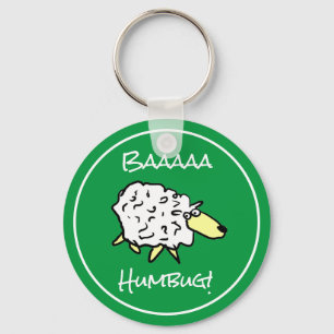 Schaap zegt Baaaa Humbug - Kerstmis Sleutelhanger