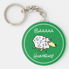Schaap zegt Baaaa Humbug - Kerstmis Sleutelhanger