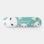 Schaap Zo Slecht Turquoise Dier Puns Illustratie Persoonlijk Skateboard (Horizontaal)