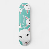Schaap Zo Slecht Turquoise Dier Puns Illustratie Persoonlijk Skateboard (Voorkant)