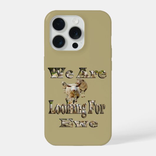 Schaap zoekt ooi iPhone hoesje (Achterkant)