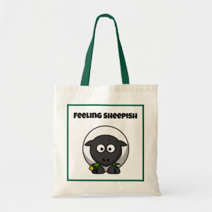 Schaapachtig Fijn Schapen Cartoon met Grappige Woo Tote Bag