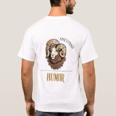 Schaapachtige Humor T-shirt (Achterkant)