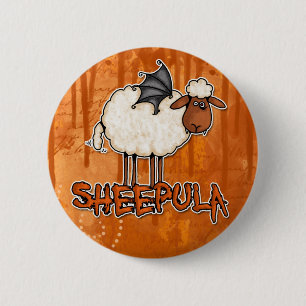 schaapherrie ronde button 5,7 cm