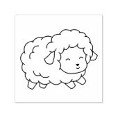 Schaapje kleur me zelfinktende stempel (Design)