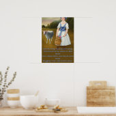 Schaapje verloren leuk kinderspel poster (Keuken)