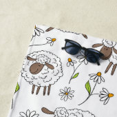 Schaapjes tellen op wit strandlaken (In situ)