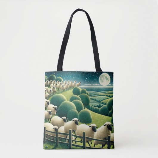 Schaapjes Tellen Tote Bag (Voorkant)