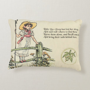 Schaapjes verloren: Klassieke Kate Greenaway Rijmp Accent Kussen