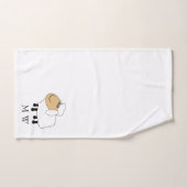 Schaapontwerp met monogram bad handdoek (Handdoek)