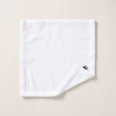 Schaapontwerp met monogram bad handdoek (Wasdoekje)