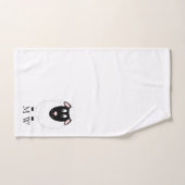 Schaapontwerp met monogram bad handdoek (Handdoek)