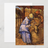 Schaapscheerders (naar Millet) door Vincent van Go (Voorkant / Achterkant)