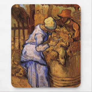 Schaapscheerders (naar Millet) door Vincent van Go Muismat