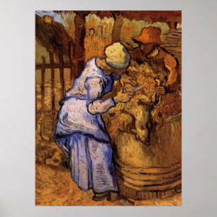 Schaapscheerders (naar Millet) door Vincent van Go Poster