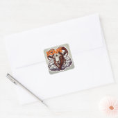schaapskooi vierkante sticker (Envelop)
