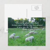 Schaapskudde / Pasen met Bijbelse Psalm Feestdagenkaart (Voorkant / Achterkant)