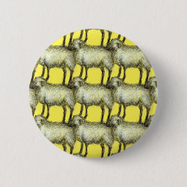 Schaapskuddepatroon getekend in een popartstijl ronde button 5,7 cm