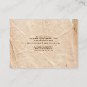 Schaapsleer gelooid leer leer visitekaartje (Achterkant)