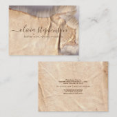 Schaapsleer gelooid leer leer visitekaartje (Voorkant / Achterkant)