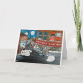 Schaapstad schilderij van Alfred Fox Kaart (Voorkant)