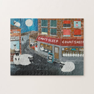 Schaapstad Schilderij van Alfred Fox Legpuzzel