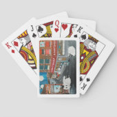 Schaapstad schilderij van Alfred Fox Pokerkaarten (Achterkant)