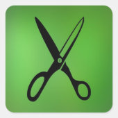 Schaar AH2010 Vierkante Sticker (Voorkant)