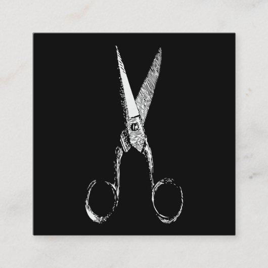 schaar Barber of Salon Visitekaartje (Voorkant)