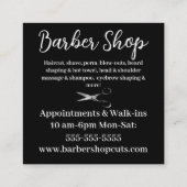  schaar Barber of Salon Visitekaartje (Achterkant)