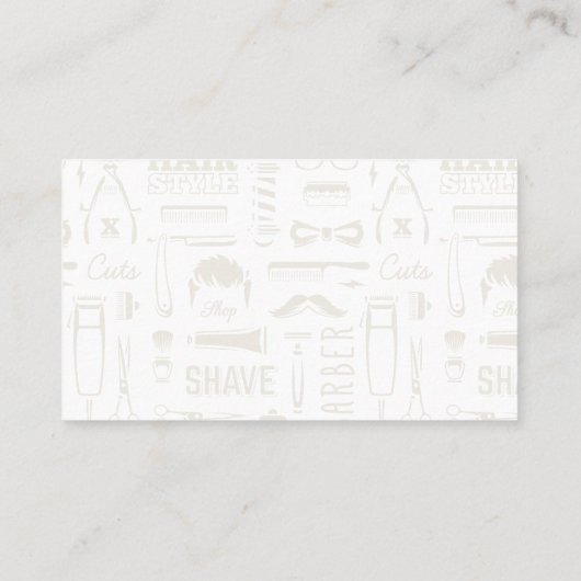 schaar | Barber Pole Visitekaartje (Achterkant)