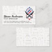 schaar | Barber Pole Visitekaartje (Voorkant / Achterkant)