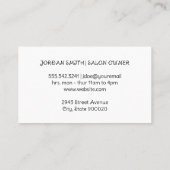 schaar | Bloemen en vlinders Visitekaartje (Achterkant)