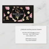 schaar | Bloemen en vlinders Visitekaartje (Voorkant / Achterkant)