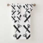 Schaar Comb Haarstylist Salon Bad Handdoek (Insitu)