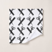 Schaar Comb Haarstylist Salon Bad Handdoek (Wasdoekje)