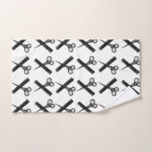 Schaar Comb Haarstylist Salon Bad Handdoek (Handdoek)