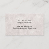 schaar Comb & Hair Dryer Haarlijst Visitekaartje (Achterkant)