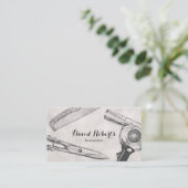 schaar Comb & Hair Dryer Haarlijst Visitekaartje (Staand voorkant)