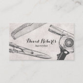 schaar Comb & Hair Dryer Haarlijst Visitekaartje (Voorkant)