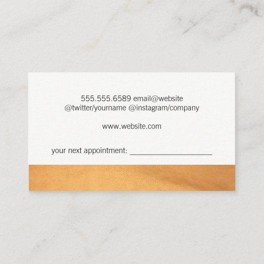 Schaar Comb Logo | Punch Kaart Klantenkaartje (Achterkant)