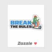 Schaar de Regels Door Sticker (Vel)
