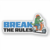 Schaar de Regels Door Sticker (Voorkant)